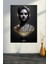 Siyah Altın Antik Kadın Büstü Kanvas Tablo Mermer Görünümlü Modern Sanat Dekoru 4
