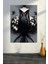Siyah Beyaz Gelinlikli Kadın Figür Kanvas Tablo Lüks Salon Yatak Odası 2