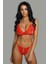 Kadın Kırmızı Dantelli Seksi Sütyen Takımı 1