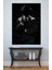 Siyah Beyaz Şapkalı Adam Kanvas Tablo Dedektif Noir Stili Duvar Dekoru 1