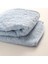 Geometrik Kabartmalı Kalın (600GR) Peluş Bebek Battaniyesi 100X120 cm %100 Polyester Tek Ebat Mavi 1