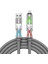 4'ü1 Arada 240W Süper Hızlı Şarj Kablosu - Type-C & Lightning & USB Metal & Dayanıklı Veri ve Şarj 2