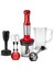 Uzun Ayaklı Blender Seti, 6 Bıçak, Inox, 2000 W, Kırmızı Renk 1