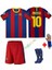Barcelona 2010-11 Şampiyonlar Ligi Finali Messi Retro Çocuk Forması Şort Çorap Bileklik Hediyeli 1