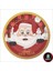 Yılbaşı Noel Baba Karton Tabak - 22CM x 8 Adet 2