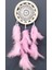 Pembe Kuş Tüylü Dream Catcher El Yapımı Rüya Kapanı Duvar Süsü 1
