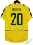 Nostalji Brezilya 2002 Dünya Kupası Finali Alex Iç Saha Retro Forması 1