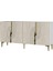 KA1804BTG -Meyra Konsol, Kahve Köşesi, Tv Sehpası 180 cm Beyaz - Traverten - Gold 5
