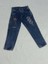 4-6 Yaş Kız Çocuk Jeans Pantolon Nakış Işlemeli Mavi 2