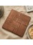 Ahşap Desenli Puzzle Mdf Bardak Altlığı 4lü Set 10X10 cm Masaüstü Dekorasyon Eşyası 1