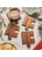 Ahşap Desenli Puzzle Mdf Bardak Altlığı 4lü Set 10X10 cm Masaüstü Dekorasyon Eşyası 2