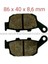Honda Arka Disk Balata FA496 Nc 700-750 XL600-650-700-CBR250-CBR500R-XRV750-SUZUKI Inazuma Gv 250 F 1