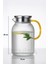 1500 ml Borosilikat Cam Çizgili Sürahi, Süzgeçli Metal Kapak, Isıya Dayanıklı ve Şık Tasarım 6