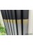 Nivemeshome Aslıhan Siyah-Gold FT632116 V-903 1/3 Sık Pile Fon Perde Apm 5