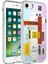 Apple iPhone 8 Kılıf Airbag Kenarlı Renkli Desenli Silikon Zore Elegans Kapak 2