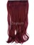 Şarap Kızılı Dalgalı Saç Çıtçıtlı Postiş Takma Saç 60 cm 120GR Isıya Dayanıklı Yarımay 3