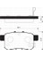 Sangsın SP2103 Arka Fren Balata Honda Accord 2.0l R20A3 Cu1 08-> 43022TL1G00-43022TL1G01-43022TA0A00 1