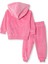 Kız Bebek Eşofman Takımı Iki Iplik Kapüşonlu Yaka Uzun Kol Lastikli Paça 2