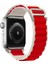 Apple Watch 38MM Mountain Kordon - BEYAZ-KIRMIZI-(5796) - MR000K-1GHS12 1