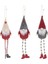 3 Paket Noel Yüzsüz Uzun Bacak Gnome Santa Noel Ağacı Asma Damla Süs Bebek Evi Kolye Hediyeleri (Yurt Dışından) 1