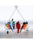 Bir Tel Üzerinde Çok Renkli Kuşlar Yüksek Lekeli Bahçe Suncatcher Kuşlar Askıda Şube Suncatchers Kolye Evi, B (Yurt Dışından) 4