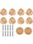 10PCS Ahşap Kulplar Kayın Rattan Çekme Knobs Mobilya Tutamak Mutfak Dolap Kapı Soyu Dresser Çekiyor, 45MM (Yurt Dışından) 1
