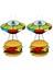 2pcs Ufo Kaçırtı Bir Hamburger Vitray Suncatcher Ufo Hamburger Asılı Cam Suncatcher (Yurt Dışından) 1