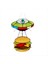 2pcs Ufo Kaçırtı Bir Hamburger Vitray Suncatcher Ufo Hamburger Asılı Cam Suncatcher (Yurt Dışından) 4