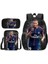 Futbol Yıldızı Messi Okul Çantası Üç Set Çocuk Okul Çantası Ilkokul Öğrencileri Karikatür Omuz Çantası (Yurt Dışından) 1