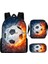 Futbol Yıldızı Messi Okul Çantası Üç Set Çocuk Okul Çantası Ilkokul Öğrencileri Karikatür Omuz Çantası (Yurt Dışından) 1