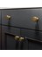 4pcs Katı Pirinç Dolap Düğmeleri, Dolap Çekmecesi Dresser Altın Düğmelerini Çeker Modern Kollar Düğmeler (1X1INCH/28MMX28MM), Fırçalanmış (Yurt Dışından) 3