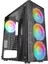 Everest Crest V1 Mesh Temperli Camlı 4X12CM Auto Rgb Fan Atx Mid-T Gaming Oyuncu Kasası 1
