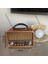 Kahverengi Nostaljik Radyo, Fm/am/sw Radyo, USB ve Tf Kart Destekli Taşınabilir Bluetooth Retro Hoparlör Tasarım Ödüllü 1