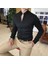 İtalyan kesim slim fit erkek hakim yaka gömlek Siyah T4795 3