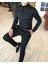 İtalyan kesim slim fit erkek hakim yaka gömlek Siyah T4795 8
