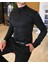 İtalyan kesim slim fit erkek hakim yaka gömlek Siyah T4795 9