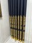 Nivemeshome Gönen Lacivert-Gold 671539 V-503 1/3 Sık Pileli Fon Perde Apm 6