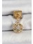316L Çelik Sallantılı Zirkon Taşlı Kalp Detaylı Yıldz Model Gold Renk Nomination Charm 1