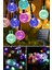 10 Metre 50 Top Güneş Enerjili Solar LED Işık Dekoratif Rgb Yılbaşı Bahçe Balkon ve Teras 1