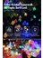 10 Metre 50 Top Güneş Enerjili Solar LED Işık Dekoratif Rgb Yılbaşı Bahçe Balkon ve Teras 2