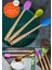 Silikon Uçlu Isıya Dayanıklı Bambu Spatula 3'lü Set 1