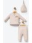 %100 Organik Pamuk Kumaş Baby Jungle Nakışlı Bebek 2’li Takım 3
