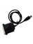 5x USB → Yazıcı Paralel Bağlantı Noktası 36PIN Erkek Dönüşüm Kablosu Siyah (Yurt Dışından) 4