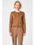 Kadın Giyim Koleksiyonu Düğme Detaylı Uzun Kollu Triko Hırka Günlük Tamamlayan Bir Parça Şık 4