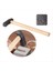Tekstüre Çekiç Diy Takı Yapımı Aracı Ahşap Tutulmuş Metal Desen Tasarlı Tasarlanma Araçları No 6 (Yurt Dışından) 2