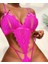 Arias Closet Fiyonklu Dantelli Fuşya Fantezi Body 3