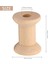 10PCS Ahşap Boş Iplik Makaraları Doğal Renk 29MM X23MM (Yurt Dışından) 4