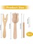 Taşınabilir Örgü Çatal ve Iğne Kiti, Lucet Fork Tığ Işi, 8pcs Ahşap Düğme Çatal Büyük Göz Iğne Seti (Yurt Dışından) 4