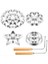 6pcs Rozet Demir Kalıplar Set Bunuelos Kalıplı Kalıplı Kalıp Pişirme Damgası Makarası Kiti Kurabiye Kesiciler Alüminyum Alaşım Waffle Kalıplar (Yurt Dışından) 1