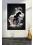 Büyük Boy Modern Dekor Siyah Beyaz Asil At Kanvas Tablo Salon Duvar Dekoru 3
